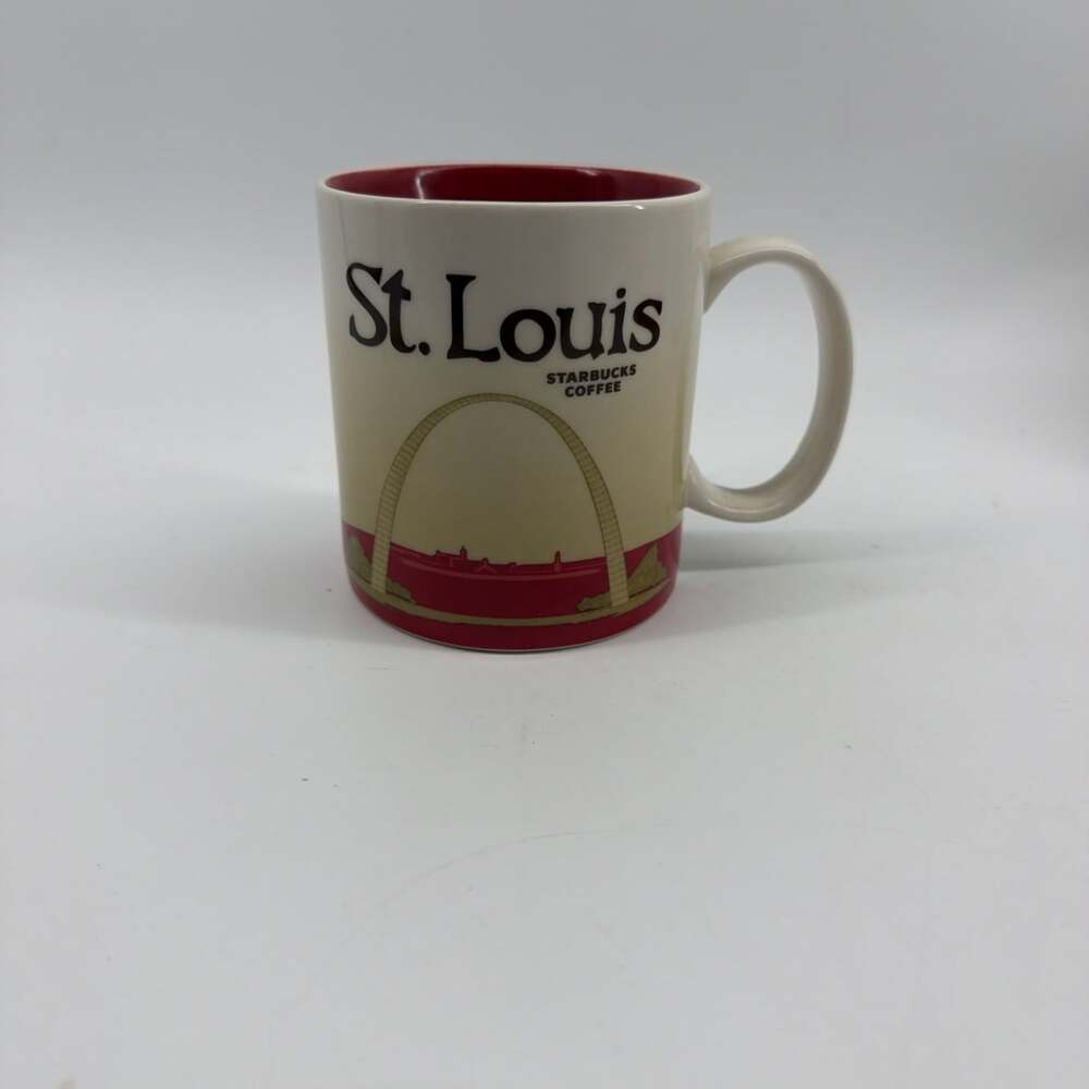 2012 Starbucks 16oz St Louis Red Global Icon Collector Series Coffee Mug